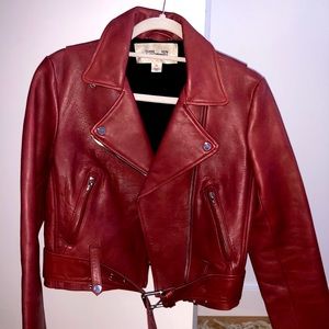 Diane Von Furstenberg Motorcycle Biker Jacket